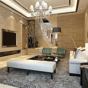 武漢裝修公司181-320平米現代簡約別墅裝修效果圖-武漢裝修公司裝修案例效果圖-武漢裝修公司東易日盛