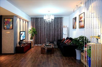 混合型風格裝修效果圖-萬科漢陽國際-三居室-130.00平米-武漢裝修設計-搜房裝修家居網