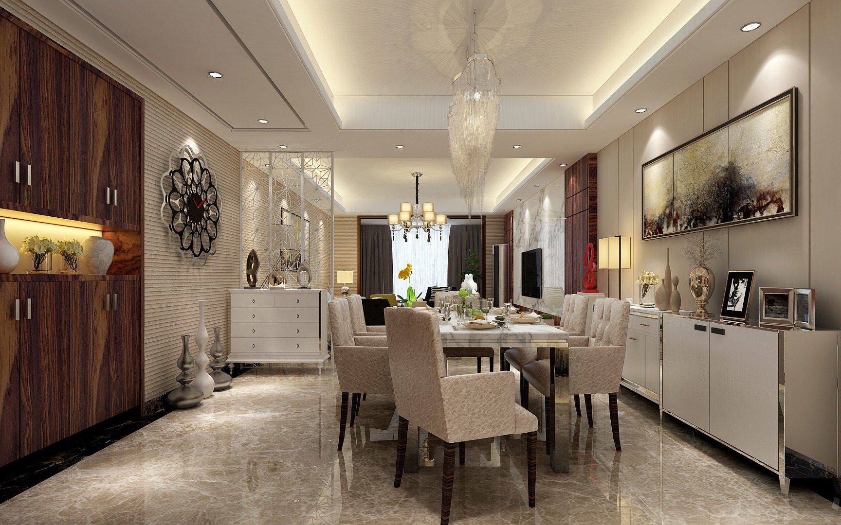 招商江灣國際裝修效果圖-武漢業之峰裝飾